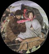 Ford Madox Brown the last of england USA oil painting artist